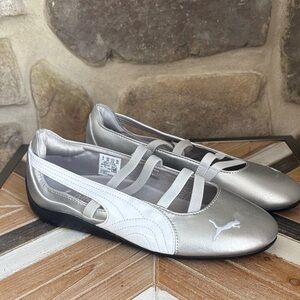 PUMA Speedcat ballet flats in silver